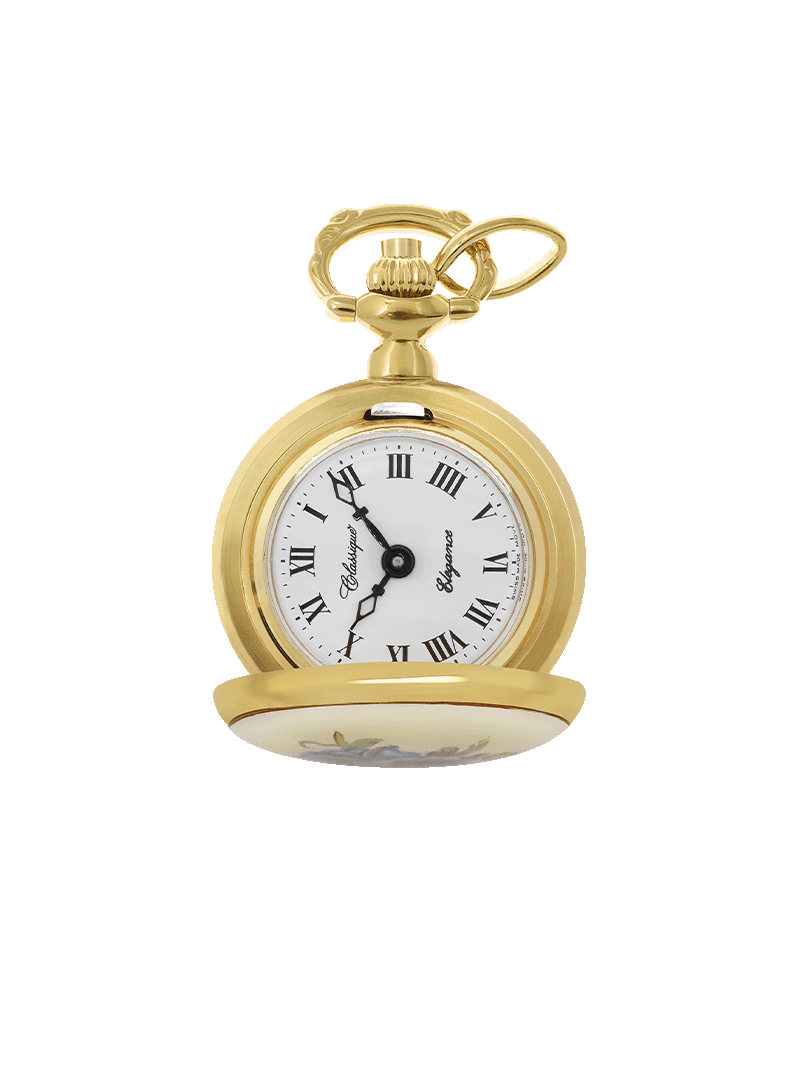 Case Gold Plated Dial White Dial Roman 