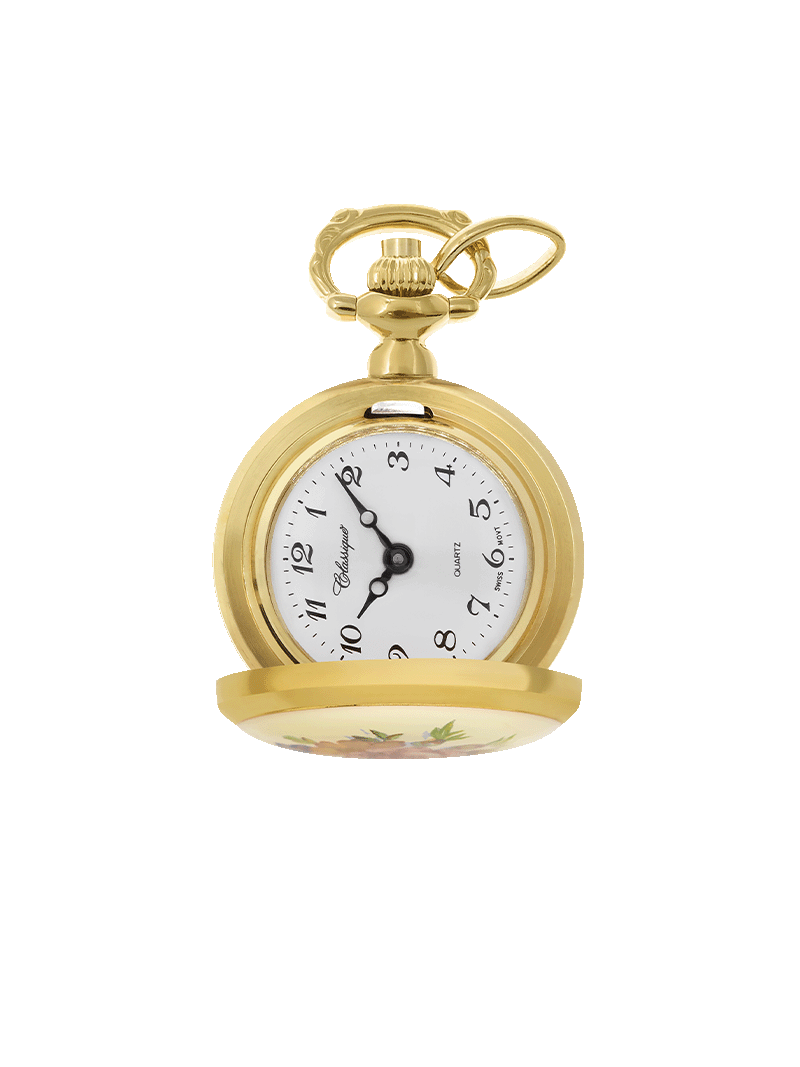 Case Gold Plated Dial White Dial Arabic 