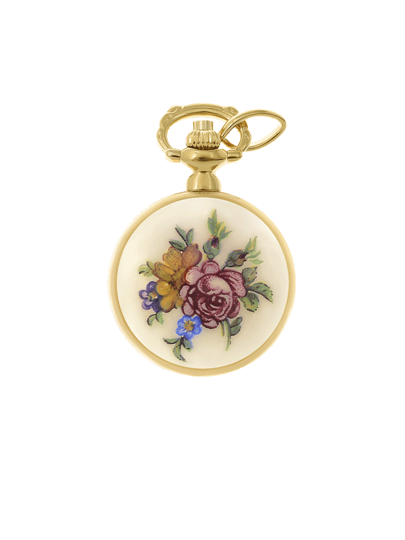 Case Gold Plated Dial White Dial Roman 