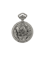 Case Antique Silver Tone Dial White Dial Black Arabic 