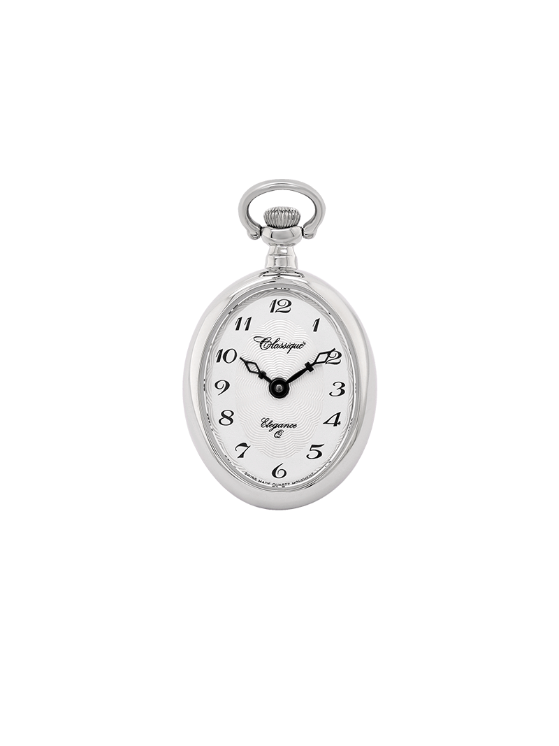 Case Rhodium Plated Dial White Dial Arabic 