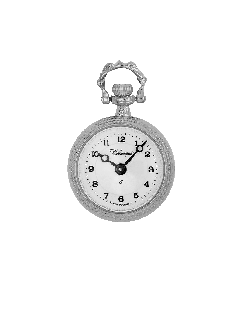 Case Rhodium Plated Dial White Dial Arabic 