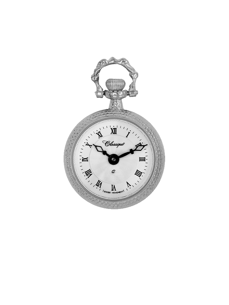 Case Rhodium Plated Dial White Dial Roman 