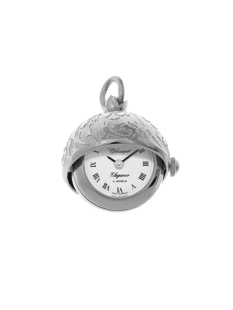 Case Rhodium Plated Dial White Dial Roman 