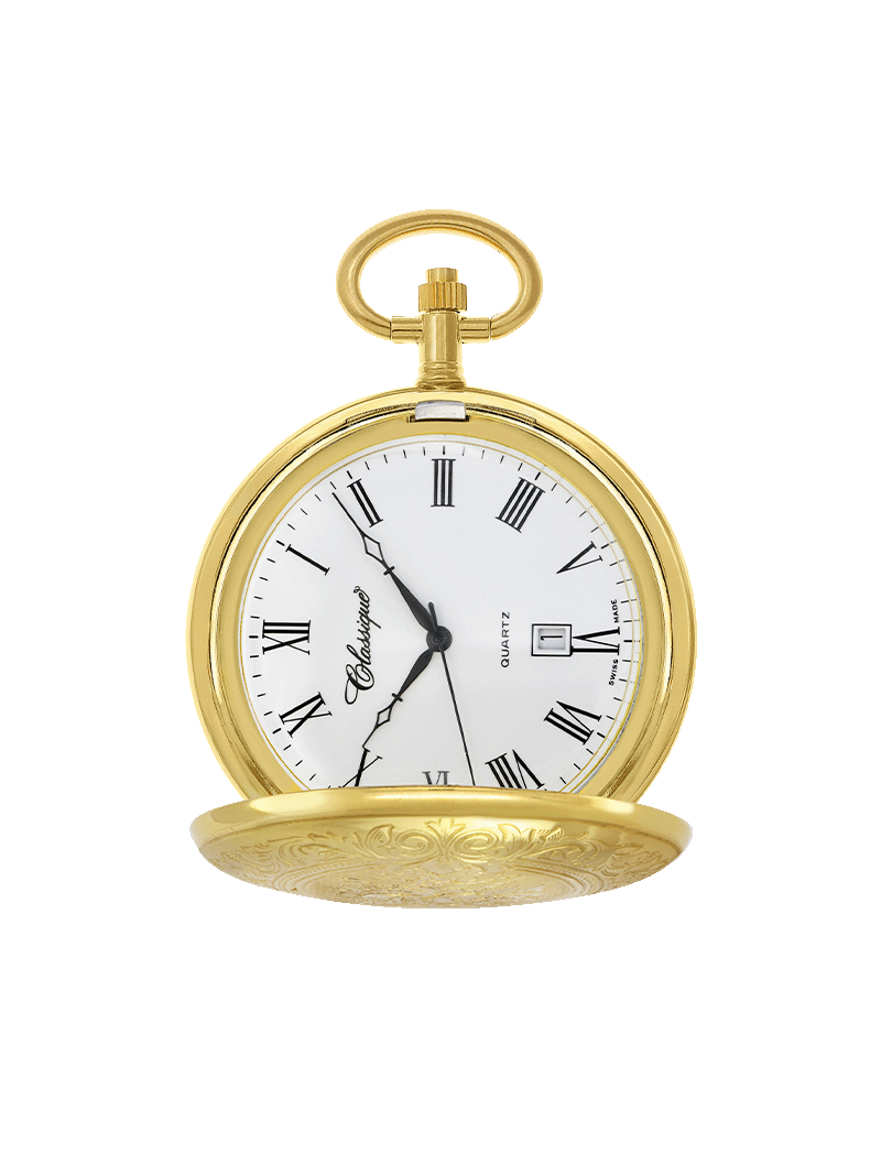 Case Gold Plated Dial White Dial Roman 