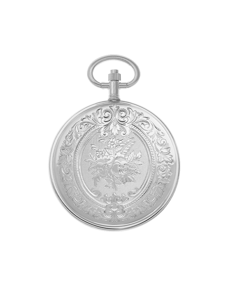 Case Rhodium Plated Dial White Dial Roman 