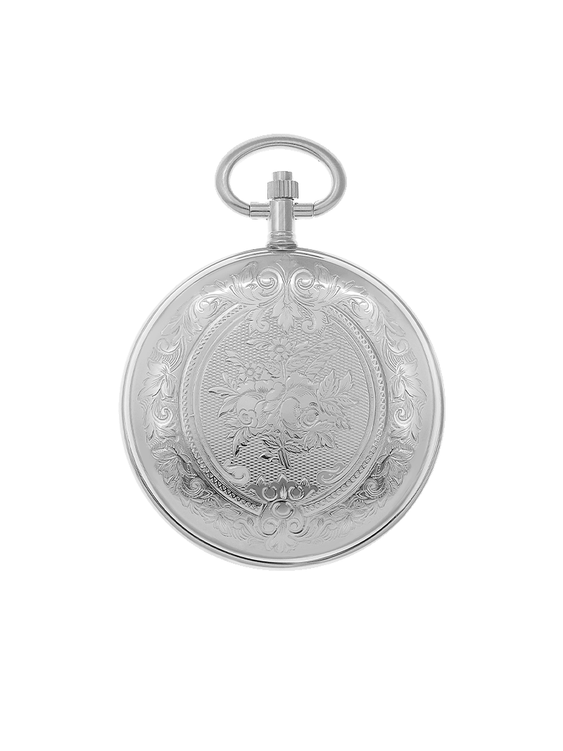 Case Rhodium Plated Dial White Dial Roman 