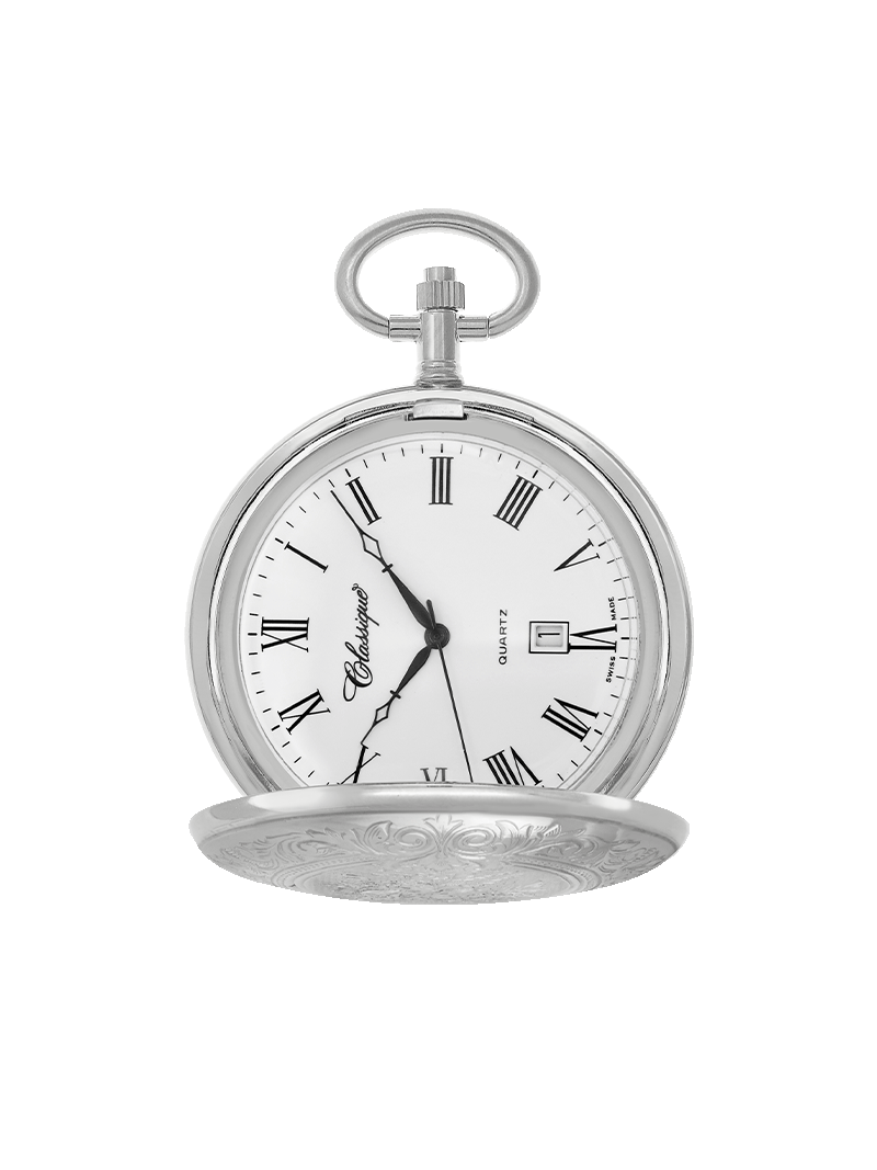 Case Rhodium Plated Dial White Dial Roman 