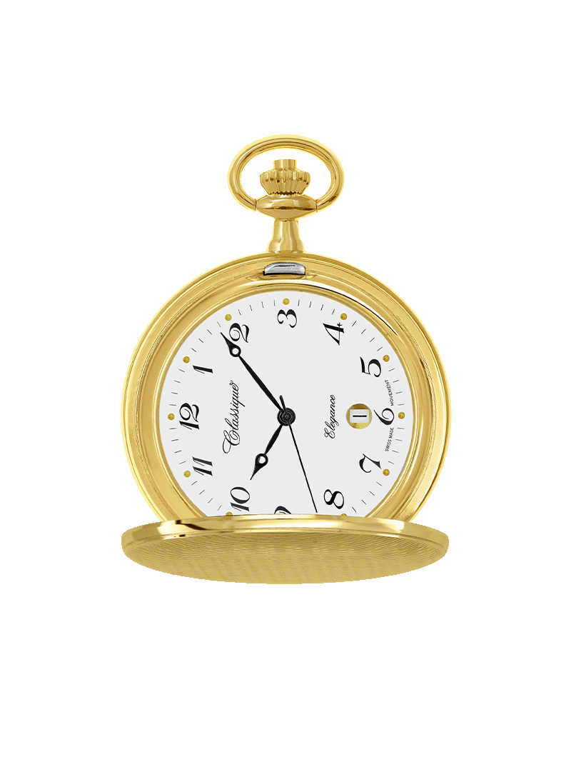 Case Gold Plated Dial White Dial Arabic 