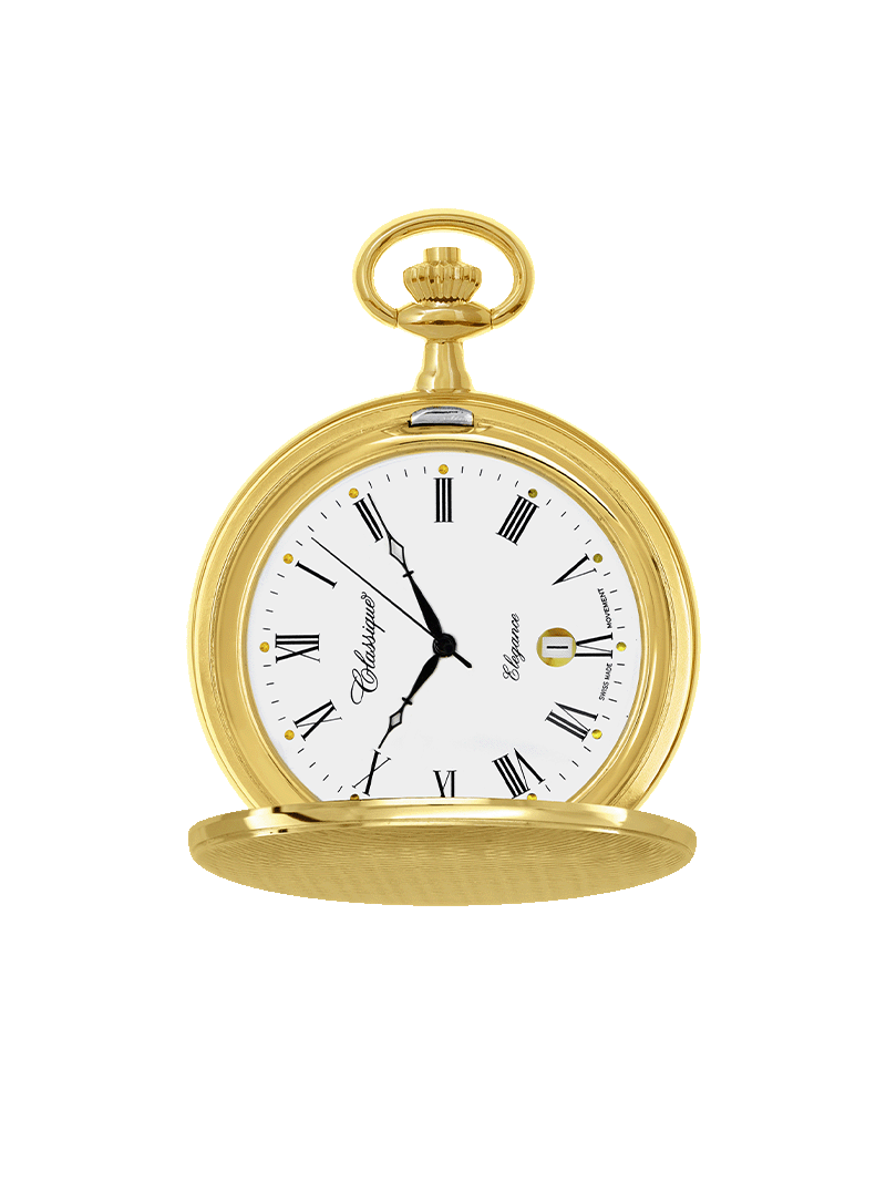 Case Gold Plated Dial White Dial Roman 