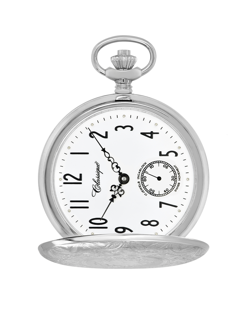 Case Rhodium Plated Dial White Dial Arabic 