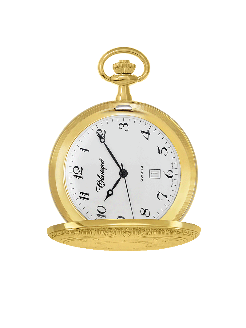 Case Gold Plated Dial White Dial Arabic 