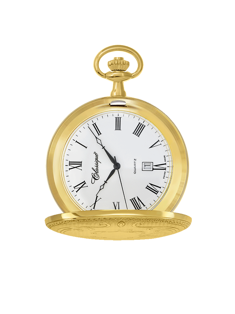 Case Gold Plated Dial White Dial Roman 