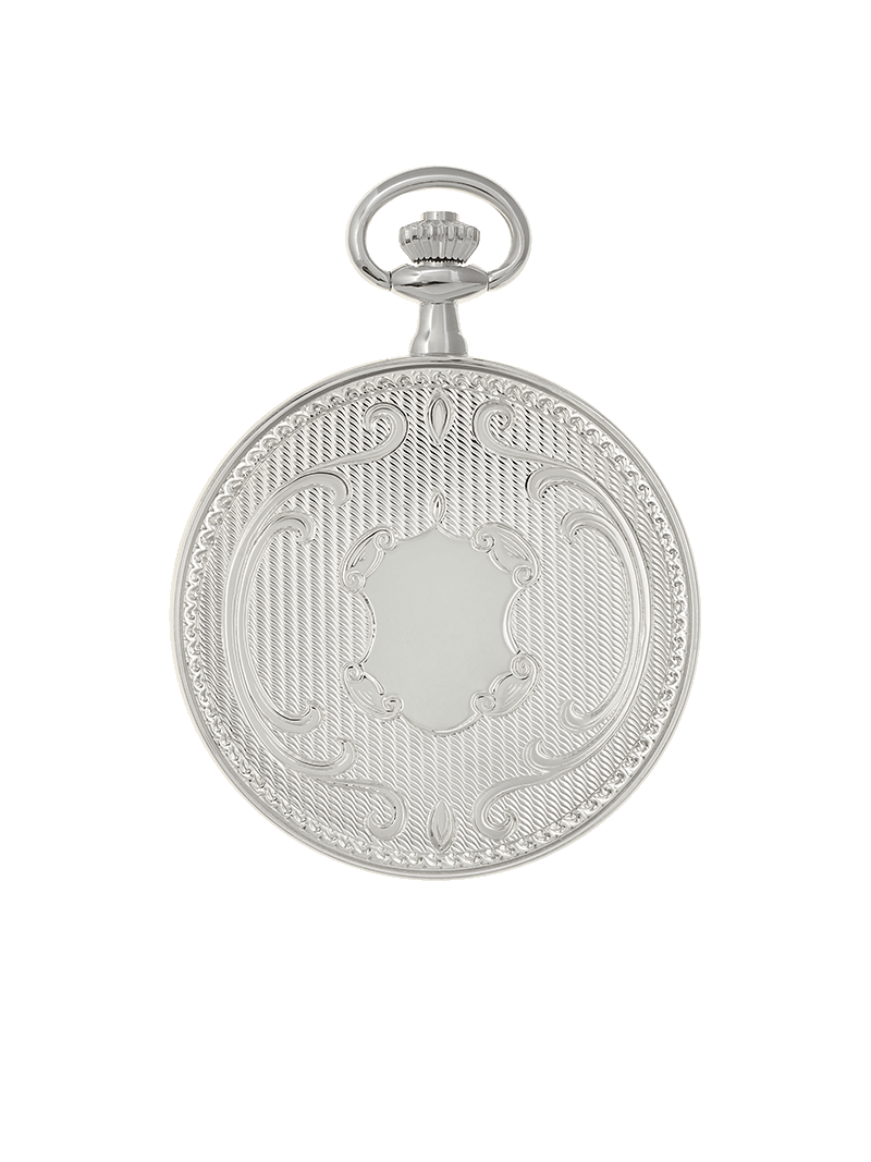 Case Rhodium Plated Dial White Dial Arabic 