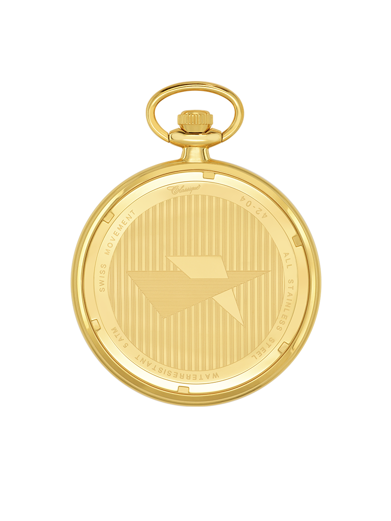 Case Gold Plated Stainless Steel Dial White Dial Arabic 