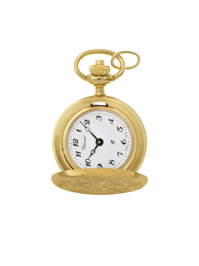 Case Gold Plated Dial White Dial Arabic 