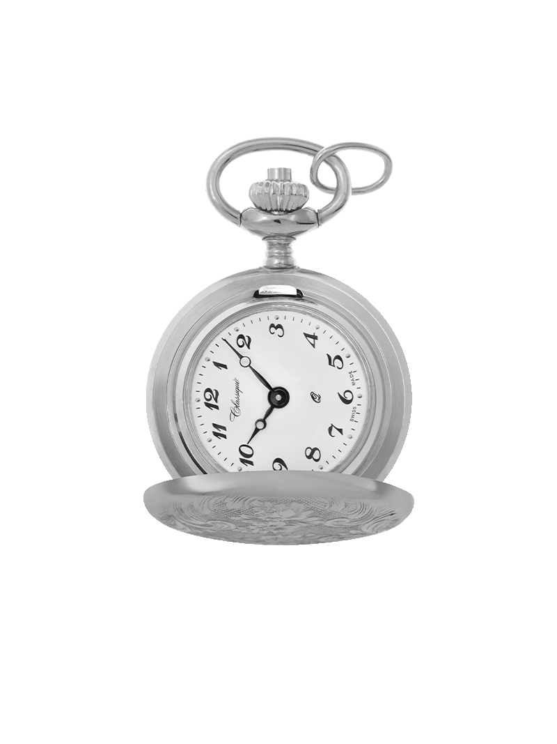 Case Rhodium Plated Dial White Dial Arabic 