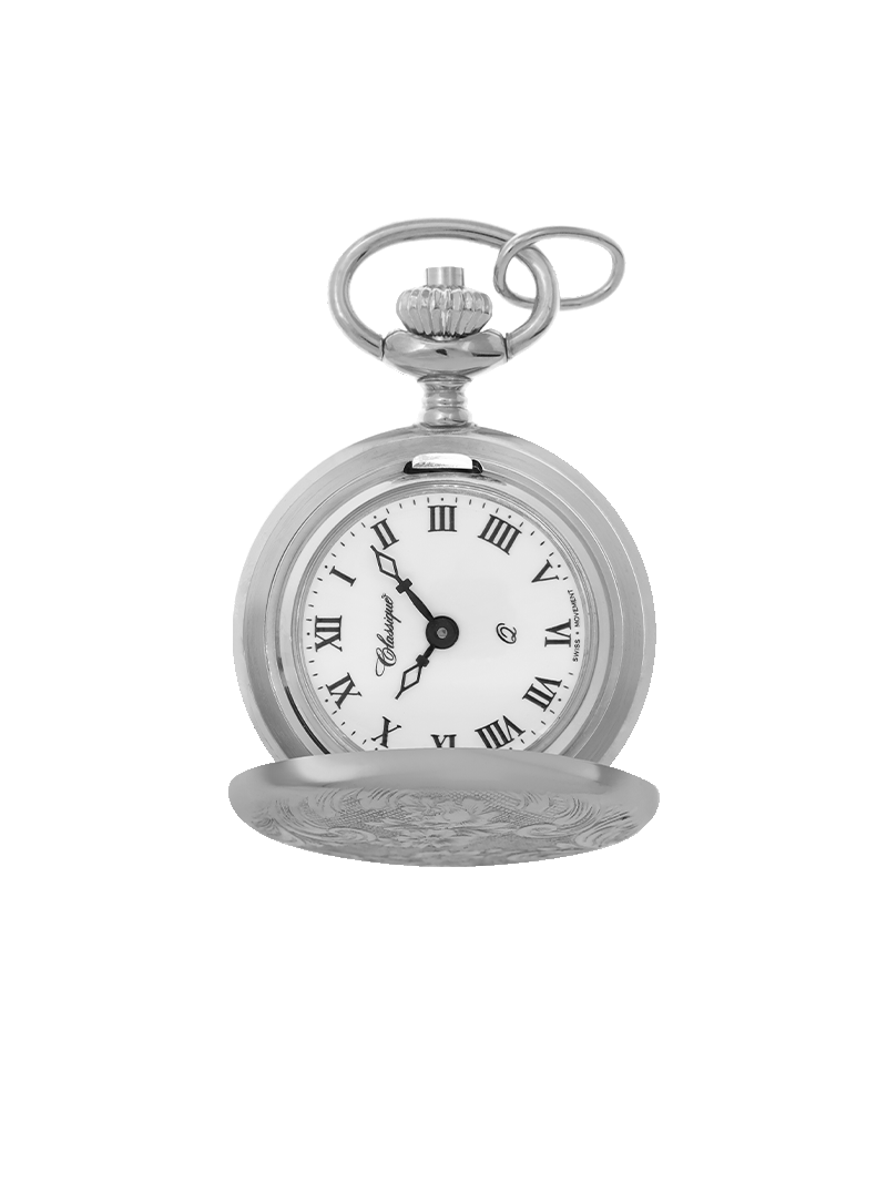 Case Rhodium Plated Dial White Dial Roman 