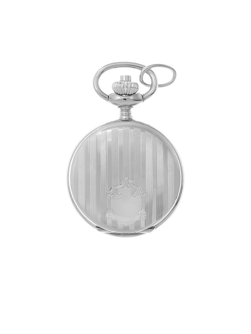 Case Rhodium Plated Dial White Dial Arabic 
