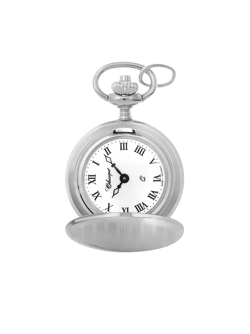 Case Rhodium Plated Dial White Dial Roman 