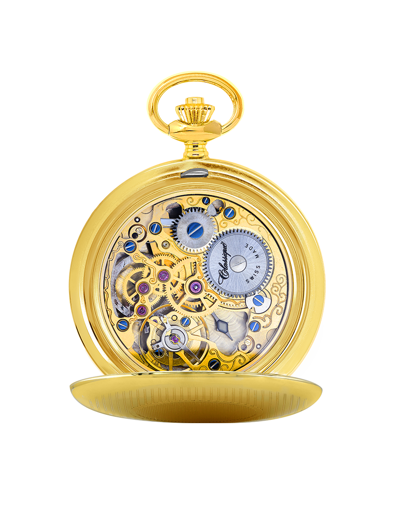 Case 18ct Gold Dial Skeleton Dial Roman 