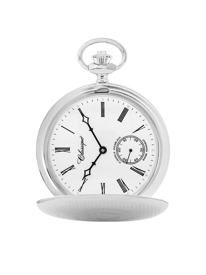 Case Sterling Silver Dial White Dial Roman 
