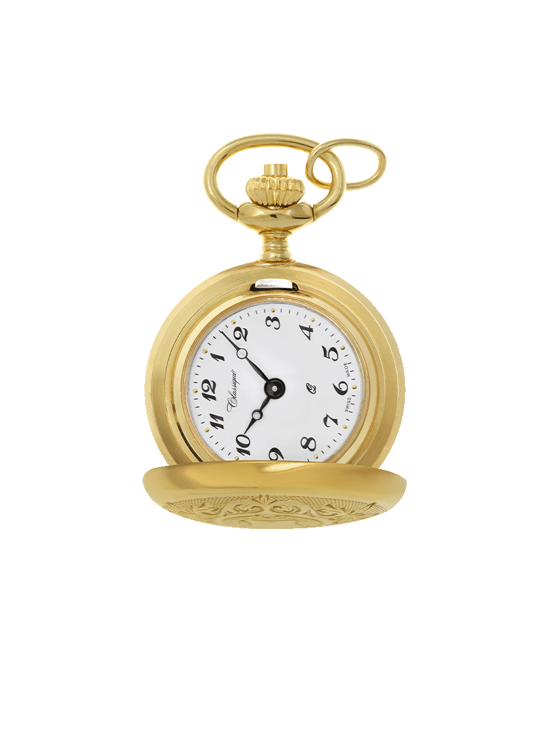 Case Gold Plated Dial White Dial Arabic 