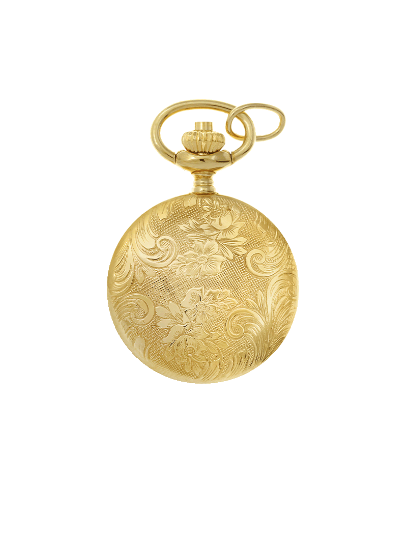 Case 9ct Gold Dial White Dial Arabic 
