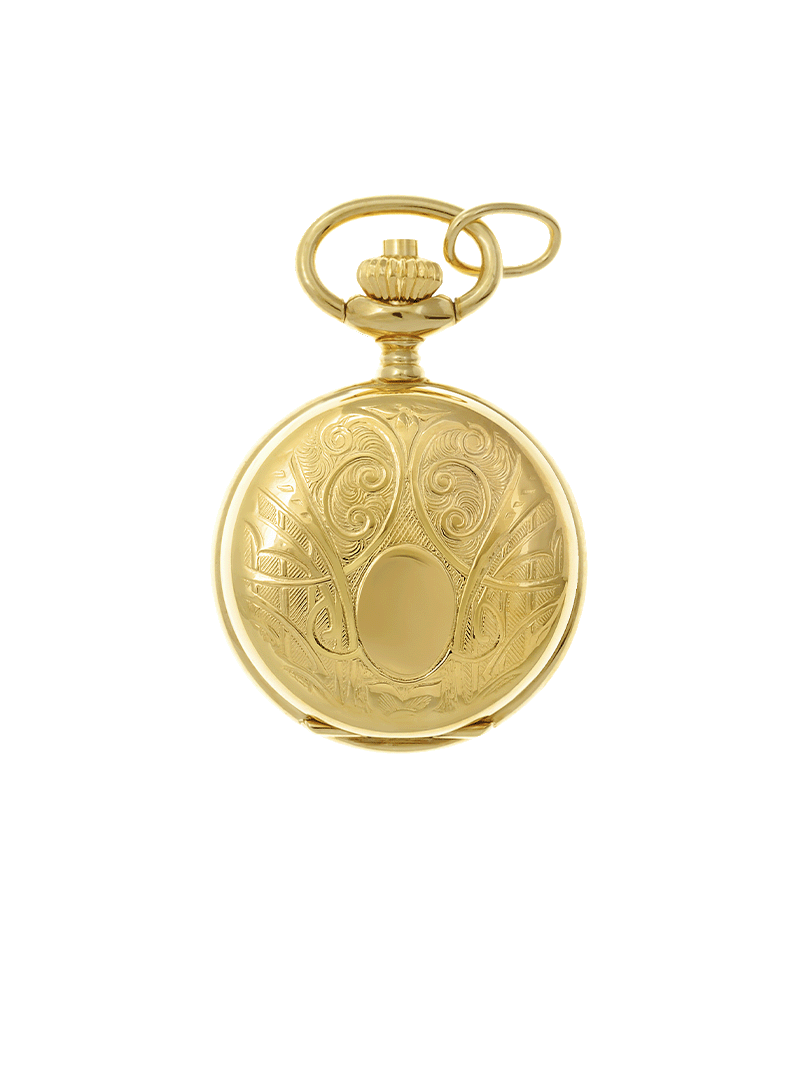 Case 9ct Gold Dial White Dial Arabic 
