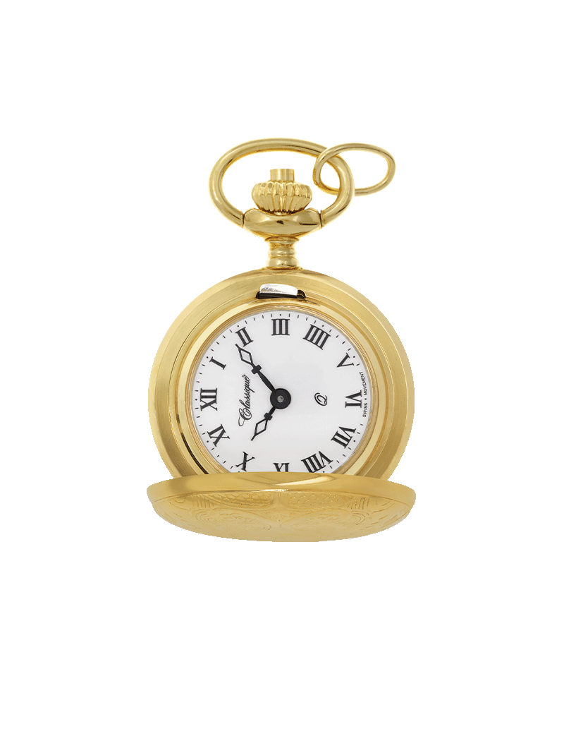 Case 9ct Gold Dial White Dial Roman 