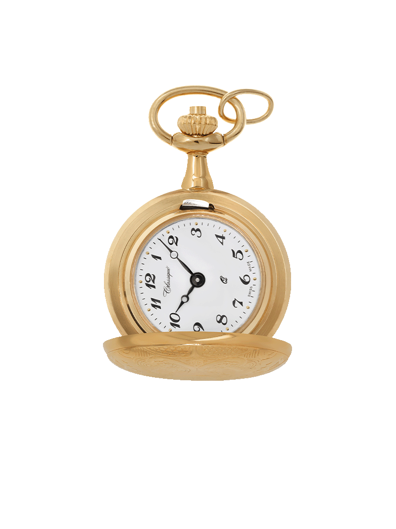 Case Rose Gold Plated Dial White Dial Arabic 