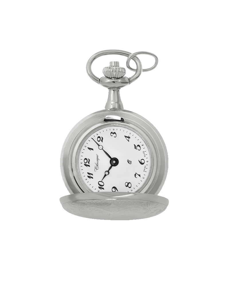 Case Rhodium Plated Dial White Dial Arabic 
