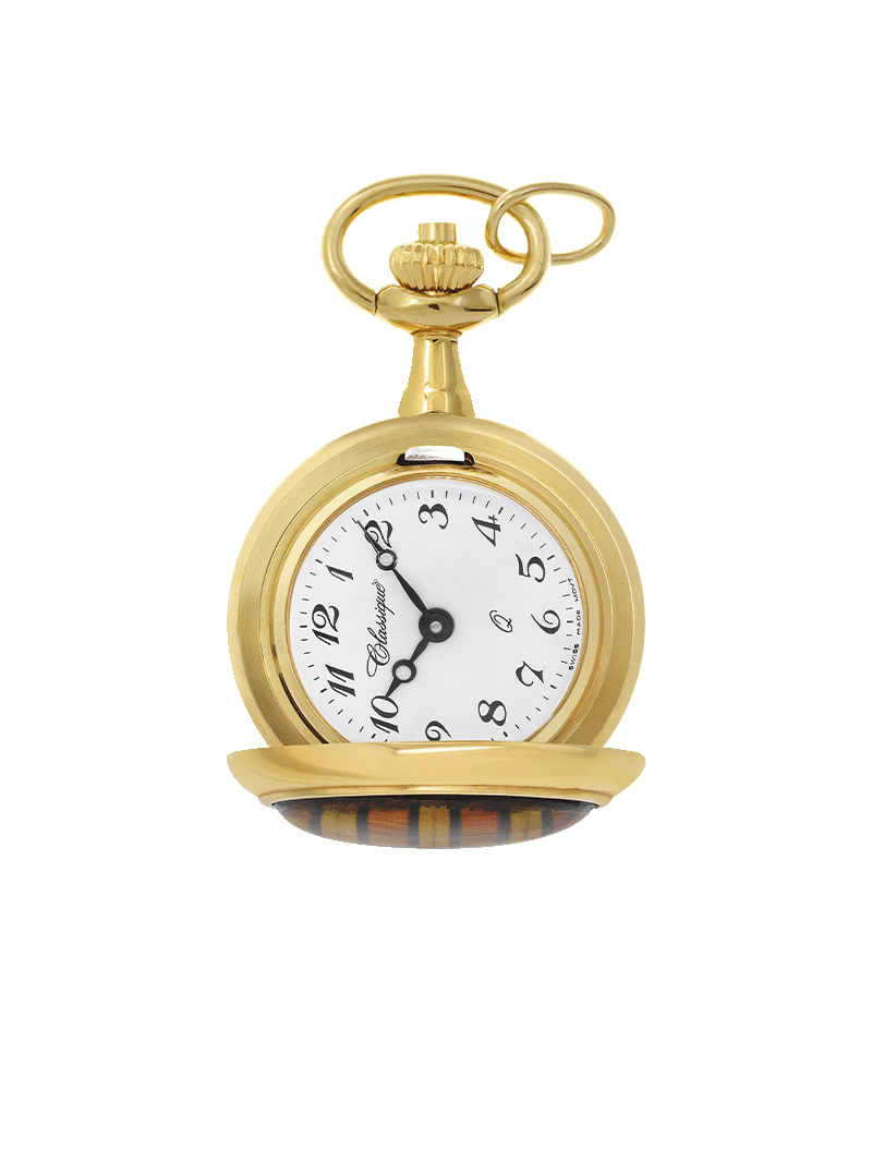 Case Gold Plated Dial White Dial Arabic 