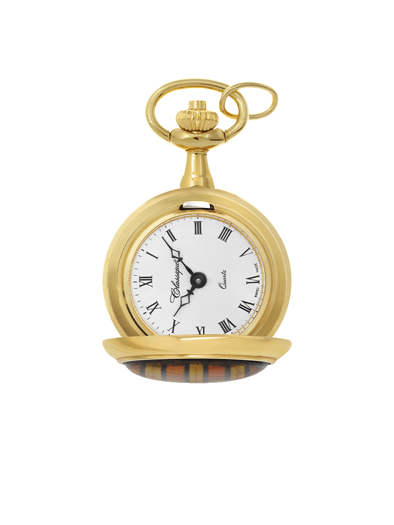Case Gold Plated Dial White Dial Roman 