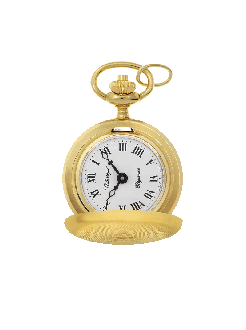 Case 9ct Gold Dial White Dial Roman 