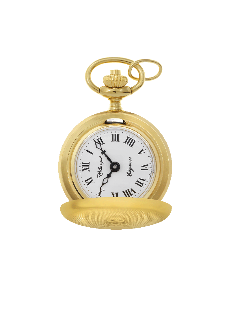Case Gold Plated Dial White Dial Roman 