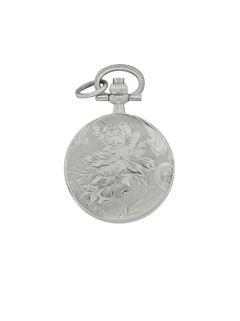 Case Rhodium Plated Dial White Dial Arabic 