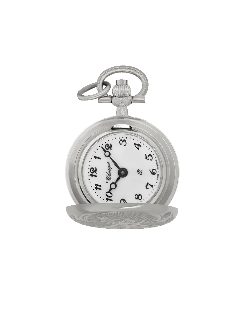 Case Rhodium Plated Dial White Dial Arabic 