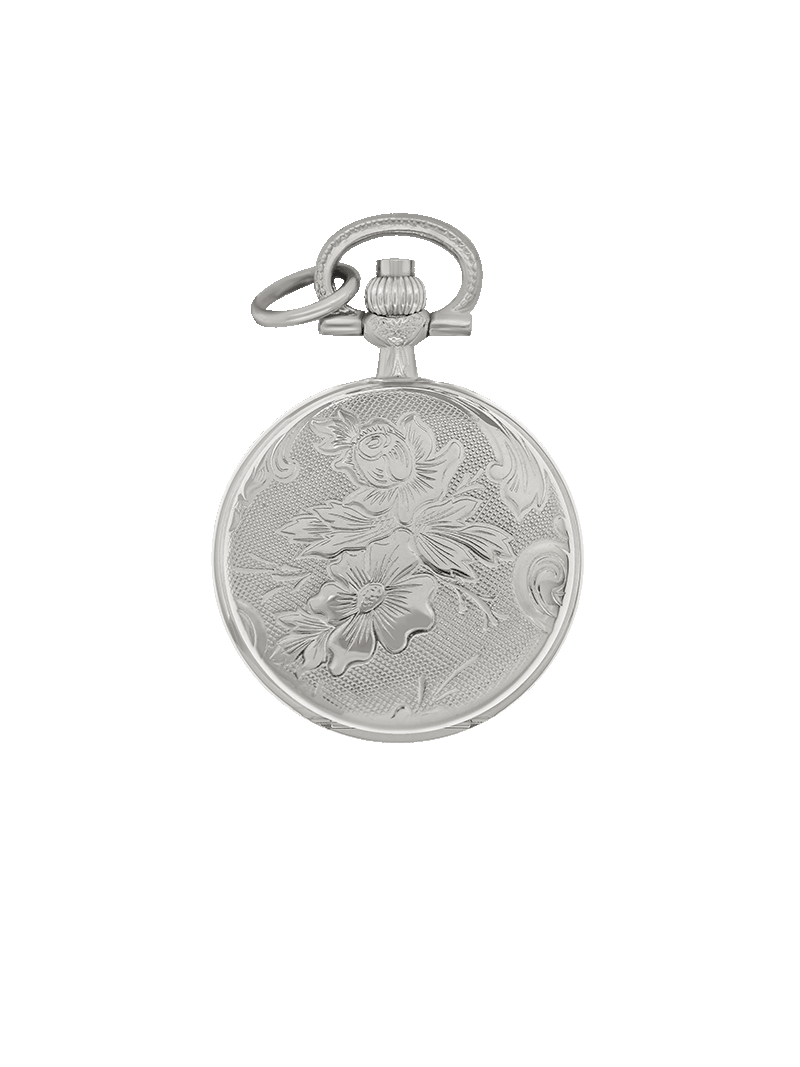 Case Rhodium Plated Dial White Dial Roman 