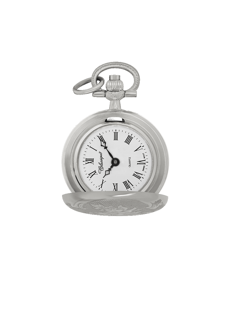 Case Rhodium Plated Dial White Dial Roman 