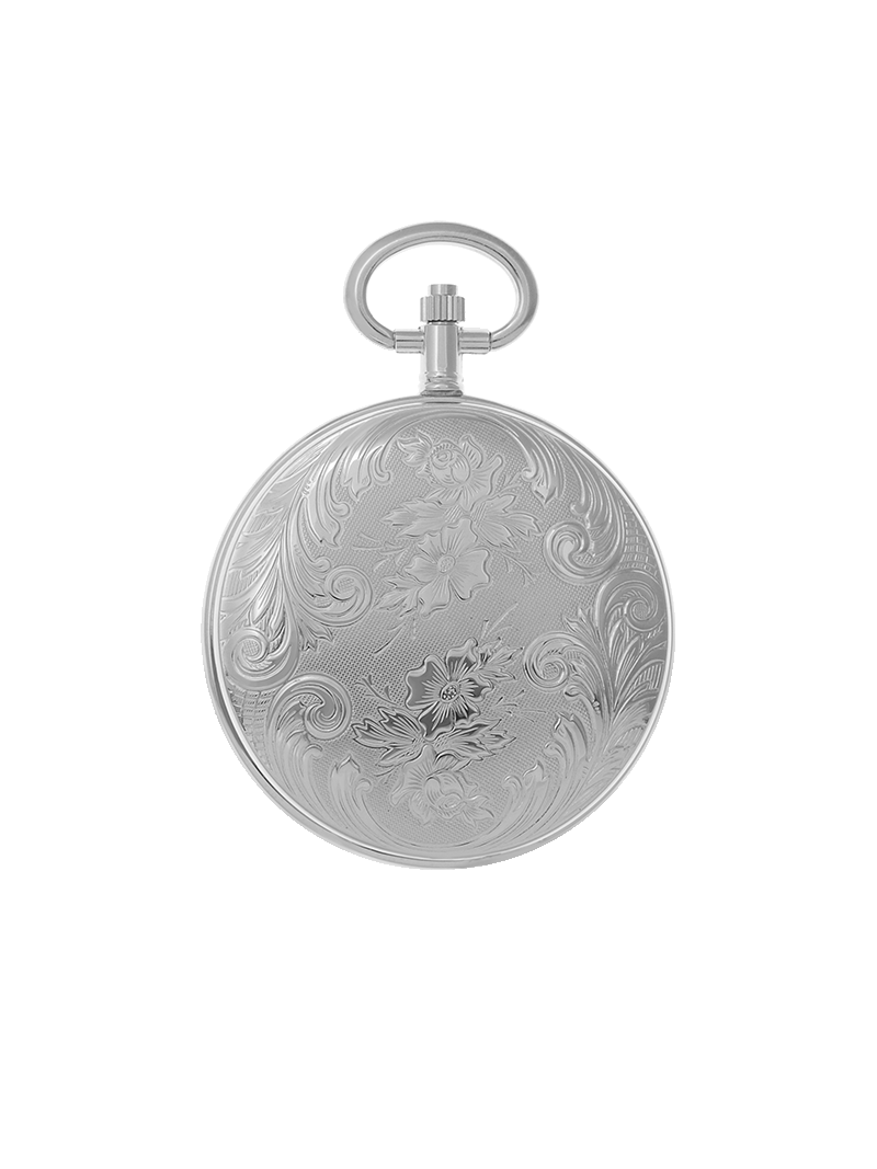 Case Rhodium Plated Dial White Dial Roman 