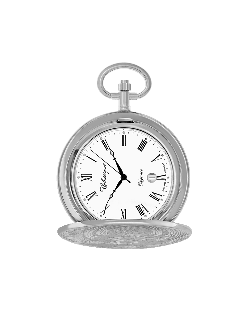 Case Rhodium Plated Dial White Dial Roman 
