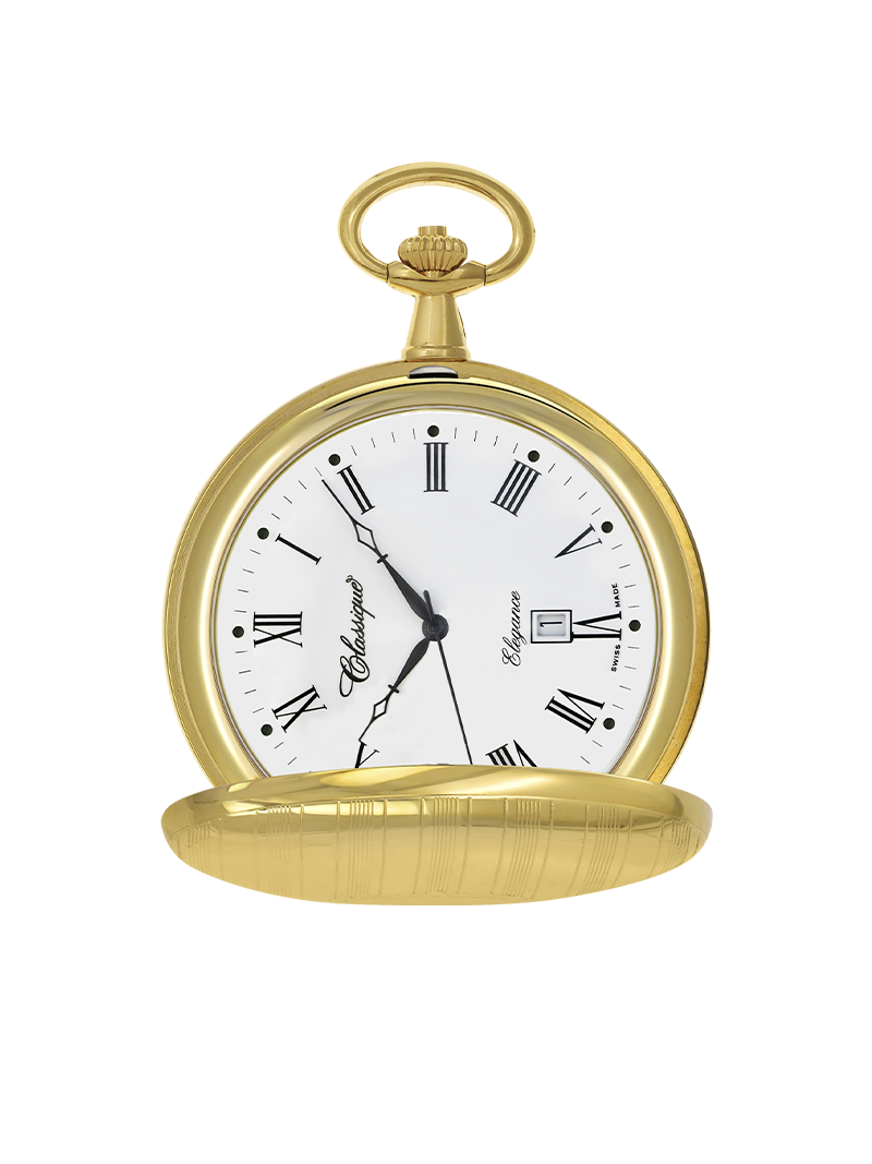 Case Gold Plated Dial White Dial Roman 