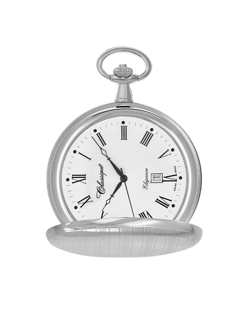 Case Rhodium Plated Dial White Dial Roman 