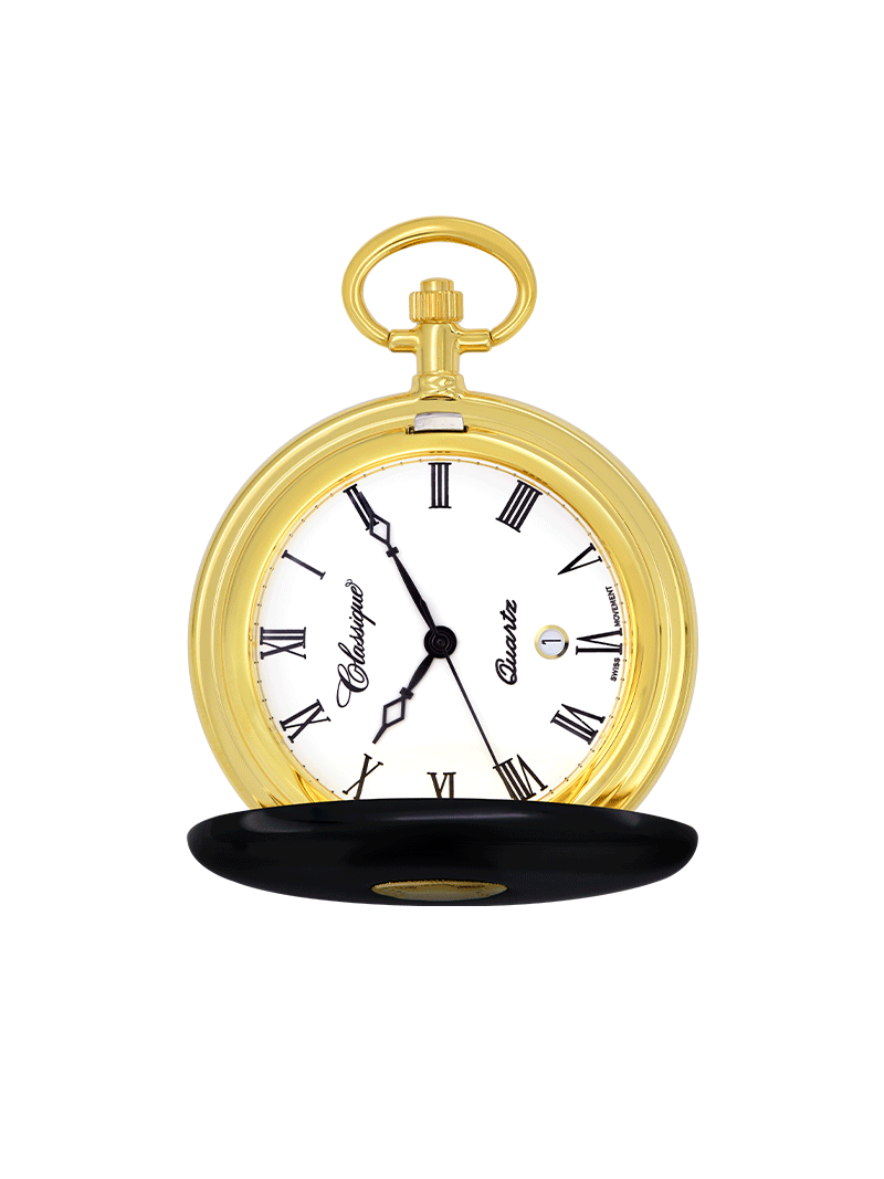 Case Gold Plated Dial White Dial Roman 