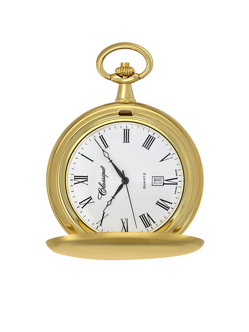 Case Gold Plated Dial White Dial Roman 