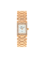 Case 14ct Rose Gold Dial White Dial Baton Bracelet