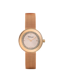 Case Rose Gold Plated Stainless Steel Dial Rose Dial Baton Mesh Band