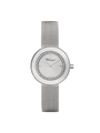 Case Stainless Steel Dial Silver Dial Baton Mesh Band