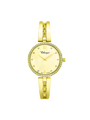 Case Gold Plated Stainless Steel Dial Champagne Dial Stone Half Bangle